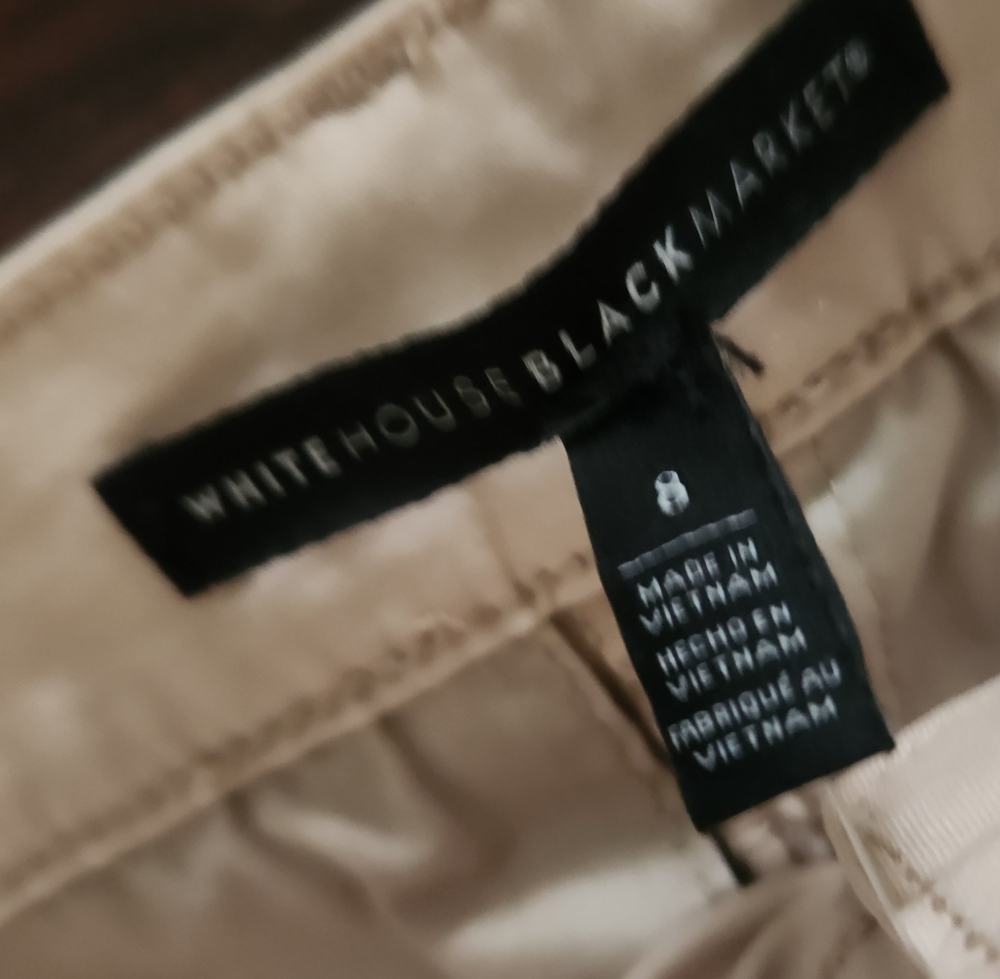 White House Black Market Utility Mini Skirt Color Biscotti NEW!! - Picture 4 of 8